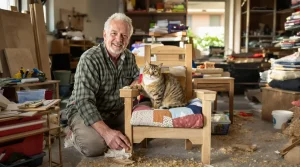 Après ses travaux, un retraité utilise ses matériaux restants pour aider des chats abandonnés