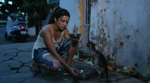 En sauvant un chat des rues couvert de croûtes, elle se reconstruit après sa dépression