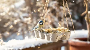 Ne jetez plus vos vieilles boîtes d’œufs : elles attirent les oiseaux au jardin tout l’hiver